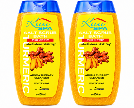 Kuu Spa Turmeric Salt Scrub Bath