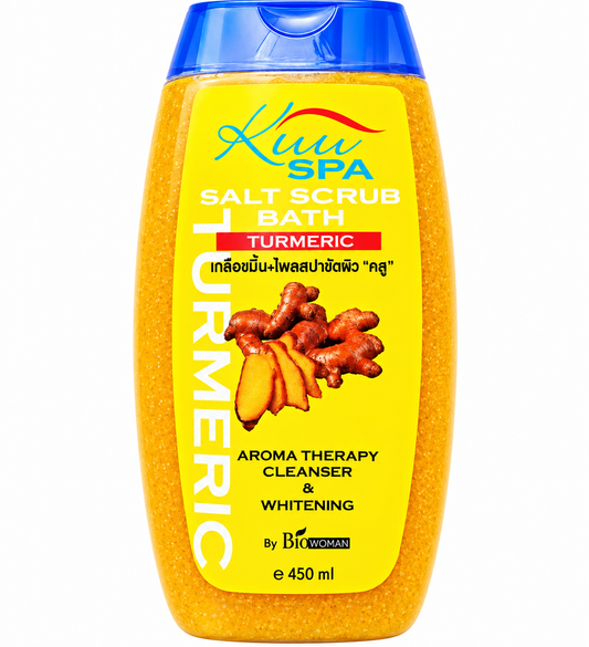 Kuu Spa Turmeric Salt Scrub Bath