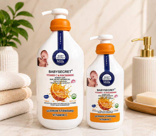BABY SECRET SHOWER GEL AND BODY LOTION