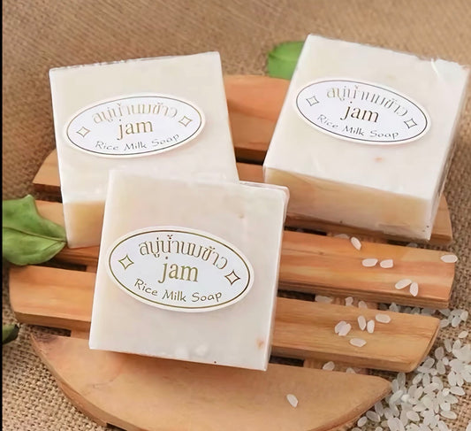 3 Pieces of Jam Rice Milk Soap